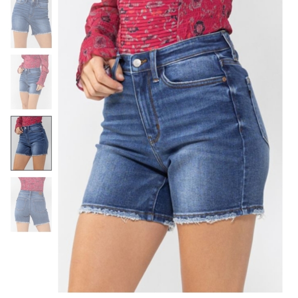 Judy Blue Mid Thigh length shorts - Picture 2 of 13